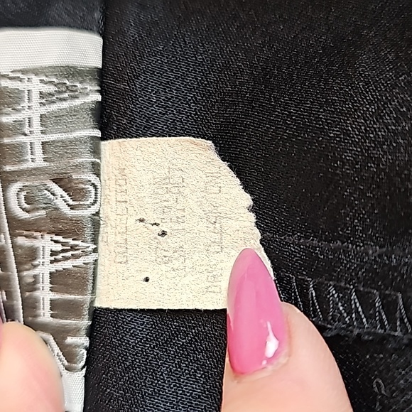 VINTAGE 80'S SHASHA BLACK DOUBLE BREASTED LONG SLEEVE DRESS - Picture 16 of 16